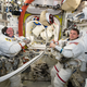 Illustration for article titled This Spacewalk Is All About Cool Perspective Photos